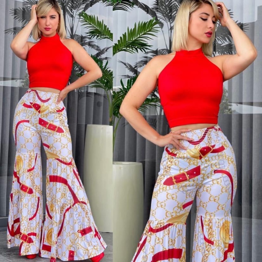 WOMENS PALAZZO PANTS SET SIZE MEDIUM